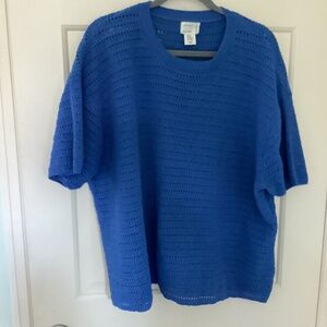 Royal blue bubbly top